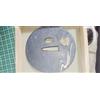 Tsuba Hana to Nami ferro kinpaku decoro enkei fessura centrale vintage antico