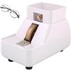 RSQQL Smerigliatrice manuale for lenti ottiche da 55 W, supporto a doppia ruota, lavello rimovibile, scanalatura grossa, fine e a V, uscita dell'acqua regolabile, for macinare vari materiali