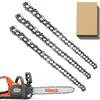 CHAMSUREUK Confezione da 3 catene per motosega per barra da 35,6 cm, 3/8 LP 50 maglie di azionamento, calibro 1,3 mm, catena di ricambio adatta per modelli STIHL MS180, MS181, 018 e altri