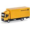 herpa Modello di camion MAN TGL con sponda montacarichi "Post", scala 1:87, oggetto da collezione, modello tedesco, figura in plastica