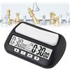 Weciau Orologio a scacchi professionale, digitale multifunzione con funzione Count Down & Delay Bonus, controllo a 4 tasti, analogico, chess clock per tornei e giochi da tavolo