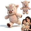 Siebkorb Peluche Che Corre, Pupazzo Mucca Che Corre, Carino Running Peluche Mucca Giocattolo, Bambola Da Collezione, Animale Di Peluche Per Uomini, Donne (D Albicocca, 45CM)