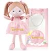 LeyaDoll Bambola di Pezza Personalizzata Morbida per Bambine (40,6 cm), Le Mie Prime Bambole di Natale, Bambola di Pezza Leya Doll in Morbido Peluche per Bambini Piccoli, Neonati - Principessa