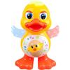 Generico Papera Giocattolo - 13,5 X 11,2 X 19 Cm Papera Cartoni Animati Musicali, Papere Che Cantano Traballanti | Giocattolo Da Ballo Interattivo A LED Per Bambini Per I Più Piccoli Regalo Per La Ric