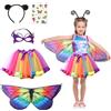 Meanju Costume Farfalla per Bambina,Costume da Farfalla Costum da Fata