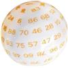 Luwecf Set di Dadi Premium a 100 Facce per Giochi di Ruolo E Giochi da Tavolo, Giallo