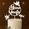 JOYEASE 3 topper per torta per battesimo, decorazione per torte, battesimi, decorazioni per torte