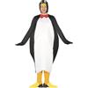 FIESTAS GUIRCA | Costume da Pinguino Adulto (48-50/M) - Cappuccio, Copripiedi e Tunica - Costumi da Animali per Halloween, Carnevale e Feste in Maschera - Ideale per Adulti Unisex - Bianco e Nero