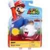 Nintendo - Super Mario Bros - Statuetta articolata 10 cm - Luigi di fuoco con palla di fuoco
