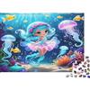 QKZJXNHPWR Sirena Mondo Sottomarino Puzzle 1000 Pezzi Carta per Adulti Puzzle per Famiglia Relax Decorazione Regalo 38x26cm/1000pcs
