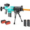 FoMass Pistola elettrica giocattolo Gun Sniper, 3 modalità automatica Toy Foam Blaster con scope, 2 riviste 100 freccette, fucile da cecchino elettrico giocattolo per bambini dai 6 7 8 9 10 anni