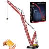 Mould King 17015 Gru cingolata LR-13000 Gru Caterpillar, APP Doppio telecomando Building Blocks Mattoni, 4318 parti 6 motori Truck Crane Building Set MOC 39663