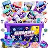 iKidiki Slime per Bambini, Giochi Bambina 6 7 8 9 10 11 12 Anni Femmina, Slime Fluffy Con ante decorazioni carine Regali di Compleanno per Bambini