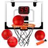 STAY GENT Mini Canestro Basket da Camera con elettronico Punteggio Record e Suoni, Mini Hoop Professionale da Muro Esterno Indoor Parete Montato Bambini con 4 Palla per Camera da Letto Regalo Ragazzi