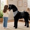 Sweety Toys 11049 Cavallo in Piedi Cavallo Gigante Peluche 110 cm