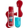 NYX Professional Makeup Gloss Idratante & Lip Tint 2-in-1, Idratazione fino a 12H, Con Vitamina B12 e Magnesio, Lip IV Hydrating Gloss Stain, Tonalità: 22 Cherry Drenched, 5 ml