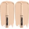 NYX Professional Makeup Correttore in Stick, Attenua, Corregge e Illumina, Tenuta fino a 12h, Arricchito con Acido Ialuronico, Pro Fix Stick, Tonalità: Alabaster, 1,6 g (Confezione da 2)