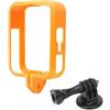 Shurhome Custodia per telecamere panoramiche, antiurto, accesso alla porta della batteria, plastica composito, supporto per accessori espandibili, bordo protettivo fotocamera