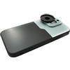 SYSTEM-S Custodia per obiettivo 37 mm compatibile con obiettivo effetto lente con filettatura per iPhone 15 Pro Max in nero grigio