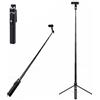 Plyisty Treppiede Per Cellulare E Bastone Per Selfie 2 In 1, Estendibile Fino A 130 Cm, Con Telecomando Wireless Rimovibile, Supporto Per Cellulare Ruotabile A 360°, Pieghevole