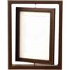 DFGBAPKBL Girevole Cornici Cornice commemorativa in legno for foto girevole staccabile su entrambi i lati for personalizzata durevole Decorazione da tavolo(Brown)