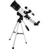 Tofficu Telescopio Astronomico e Immagini Chiare 150x con Treppiede e Clip per Smartphone in Lega di Alluminio, Zoom Elevato per Osservare il Satellite Naturale e Campeggio