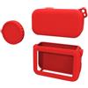 Shurhome Custodia in silicone antiDust per action camere, rivestimento resistente alle impronte digitali, flessibile, leggera, custodia in silicone per fotocamera