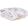 Clara Home Milano Trapuntino Matrimoniale Primaverile, Copriletto Mezza Stagione con Motivo Jacquard a Foglie, Velluto 100% Poliestere, 260x270 cm, Rosa (Adele Beige, 1 Piazza e Mezza)