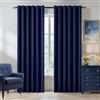 MIULEE Tende Oscuranti per Interni 2 Pezzi 228x228 CM, Tenda Blu Marino Moderna per Soggiorno, Tende Coprente Termiche Isolanti per Interno con Anelli, Tenda Oscurante Finestra Camera da Letto Salotto