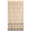 Lanovenanube Tenda alpujarreña con passanti FLOR DE LIS N. 52 da 140 x 260 cm, tessuto jacquard, di facile manutenzione e resistente. Con passanti. Design rustico. Tenda per porta esterna