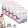 Harresa No‑Pump 3D Vacuum Storage Bags - Press & Seal, Thickened Non Suction Vertical Compression Bag, Extra Large Storage, Reusable Vacuum Pack Bags for Clothes Duvet Travel and Home (5Pcs-M)