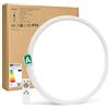 Bowfar Plafoniera Lampada da soffitto a LED, Classe di Efficienza A, 12W 2600LM Lampada da bagno con Telecomando, 3000K-6500K Impermeabile IP54 per Soggiorno Bagno Camera da letto CucinaØ30*2.5CM