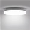 ENUOTEK LED Plafoniera Soffitto Dimmerabile 15W, Luce Bianca Fredda 5000K Interno Lampada a Soffitto 1400LM, Rotonda 22CM, Impermeabile IP54, Luce Soffitto per Camera da Letto, Cucina, Balcone Cantina