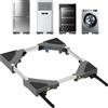 NIUXX Supporto regolabile per lavatrice: Base mobile Universale con ruote bloccabili e Ruota Girevole - Carrello con Ruote per lavatrici e asciugatrici da 42 a 69 cm - Portata 400 kg
