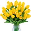 Sggvecsy 30 tulipani finti, fiori artificiali, realistici al tatto, fiori finti in poliuretano, per matrimoni, bouquet primaverili, composizioni floreali, casa, feste, ufficio, decorazioni per la