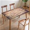 Morbuy 3D Tovaglia Rettangolare con Bordo Elastico, Copritavolo Rettangolare con Elastico Tovaglie Esterno Antimacchia per Giardino, Picnic e Feste (2.6FT/80x80cm,Venatura del Legno J)