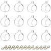 Nuptio 12 Pezzi Portacandele Appendere alla Luce tè Mini Vetro con Diametro 6cm Palline Globo Ornamento Giardino, per Natale Halloween Feste Matrimonio Il Ricevimento