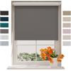 Raamdecoratie DTCH® Tenda a rullo oscurate senza fori 140 x 190 cm (LxA) Grigio - 90 x 275 cm (LxH), Misure da 40 a 240 cm di larghezza, tende a rullo per finestre senza forare, Tenda oscurante