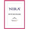 NiRa Cornice foto in legno 21 x 31 cm in Rosa lucido | Dimensione selezionabile | Cornici per poster | Puzzle | collage di foto HD119