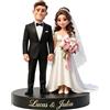 VEELU Figura Personalizzata con Foto e Base in Legno, Decorazione da Scrivania in Acrilico, Idea Regalo per Uomo Donna Coppia Papà Mamma per San Valentino, Anniversario e Compleanno (Stile 2)