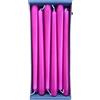 Nordring 12 candele a punta 2,3 cm x 25 cm di altezza fucsia - Certificazione RAL, antigoccia e raucharm, circa 8 ore di durata - decorazione da tavolo e candelabri