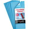Tyroler Bright Tools di ricambio in microfibra cloth- usato con il Glider magnetico finestra cleaner- super morbida (Blu - confezione da 6)