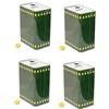 mille idee 3 taniche lattine Latta lattina tanica per Olio da 1 litro per Trasporto Olio con Tappo Incluso