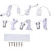 Jectse Mini Faretto LED, da 1 a 3 Mini Faretti, Angolo Orientabile per Art (Luce calda)