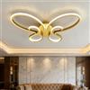 lnrosy Lampadari A Forma Di Farfalla Creativi Lampadari A Led Dimmerabili Con Telecomando Timer E Funzione Di Memoria Adatti Per Camere Da Letto Cucine E Sale Da Pranzo,Oro