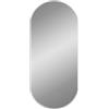 vidaXL Specchio da Parete Argento 90x40 cm Ovale