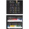 Elan Set Colori a Olio per Pittura Professionali, 24 Tubetti da 12 ml, Set Colori ad Olio per Pittura su Tela