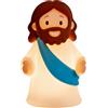 Whyzsjnclg Luce di Gesù, Luce Notturna di Gesù, 5 luci notturne Ricaricabili a LED morbide per la Camera dei Bambini, la casa, Scuola domenicale, Decorazioni pasquali, Blu