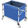 Deinungen Cesto portabiancheria arrotolabile, capacità di carico 200 kg, 87 x 52 x 78 cm, in acciaio inox con rotelle, per la biancheria da casa e hotel (440 lbs,87 x 52 x 78 cm)