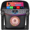 Singing Machine Platinum Plus Karaoke Premium con schermo - Sistema All-in-One - 2 microfoni wireless - Altoparlante Bluetooth Wi-FI - Compatibile con Youtube e Spotify - App integrate - Ideale per